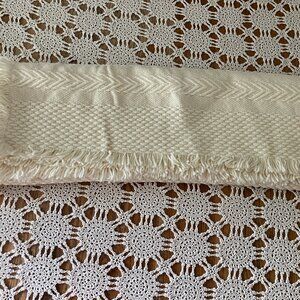 Made in Ireland Branigan Weavers 100% Wool Fringed Throw Blanket Afghan